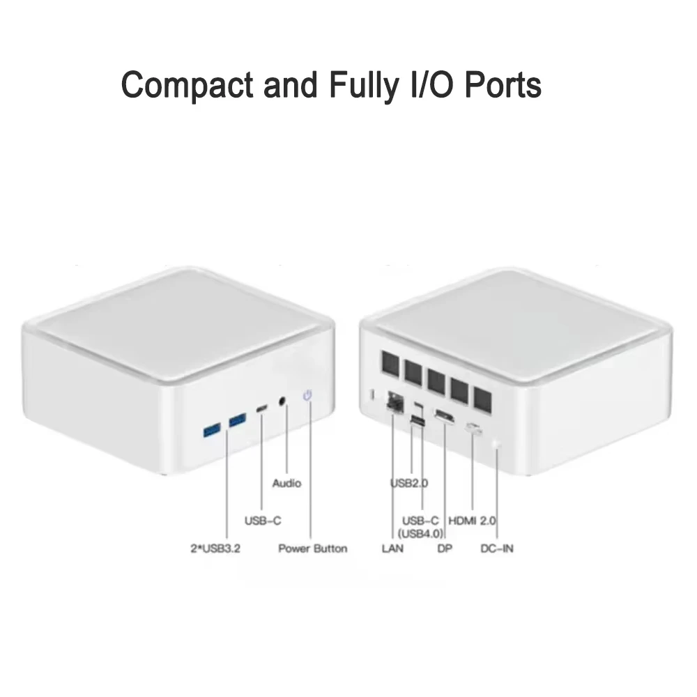 SZBOX Ryzen 9 6900HX/Ryzen 7 8845HS MINI PC Windows 11 DDR5 M.2 2280 NVME SSD PCIE3.0 USB4.0 WIFI6 BT5.2 Game Office Computer 5