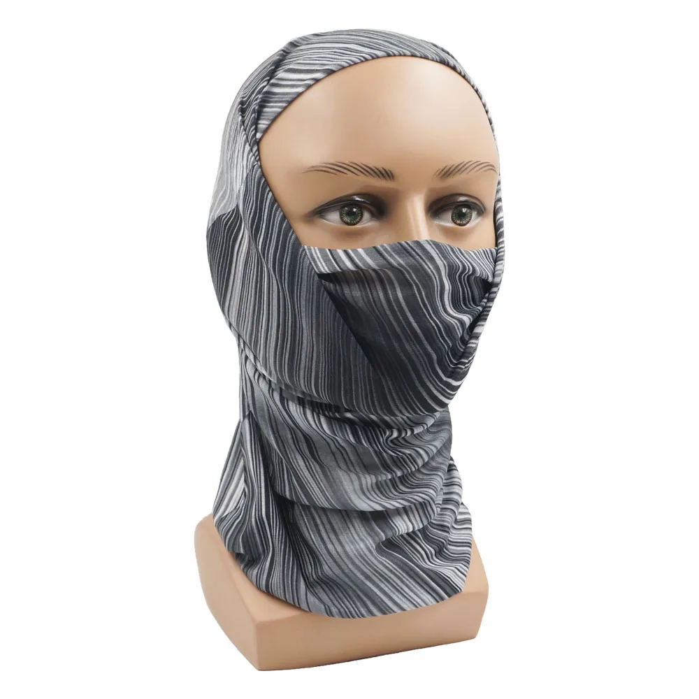 Frauen Nahtlose Gestreifte Bandana Männer Multi-Sport Stirnband Hals Gamasche für Yoga Radfahren Laufen Motorradfahren Gesichtsmaske Sturmhaube – Detail 8