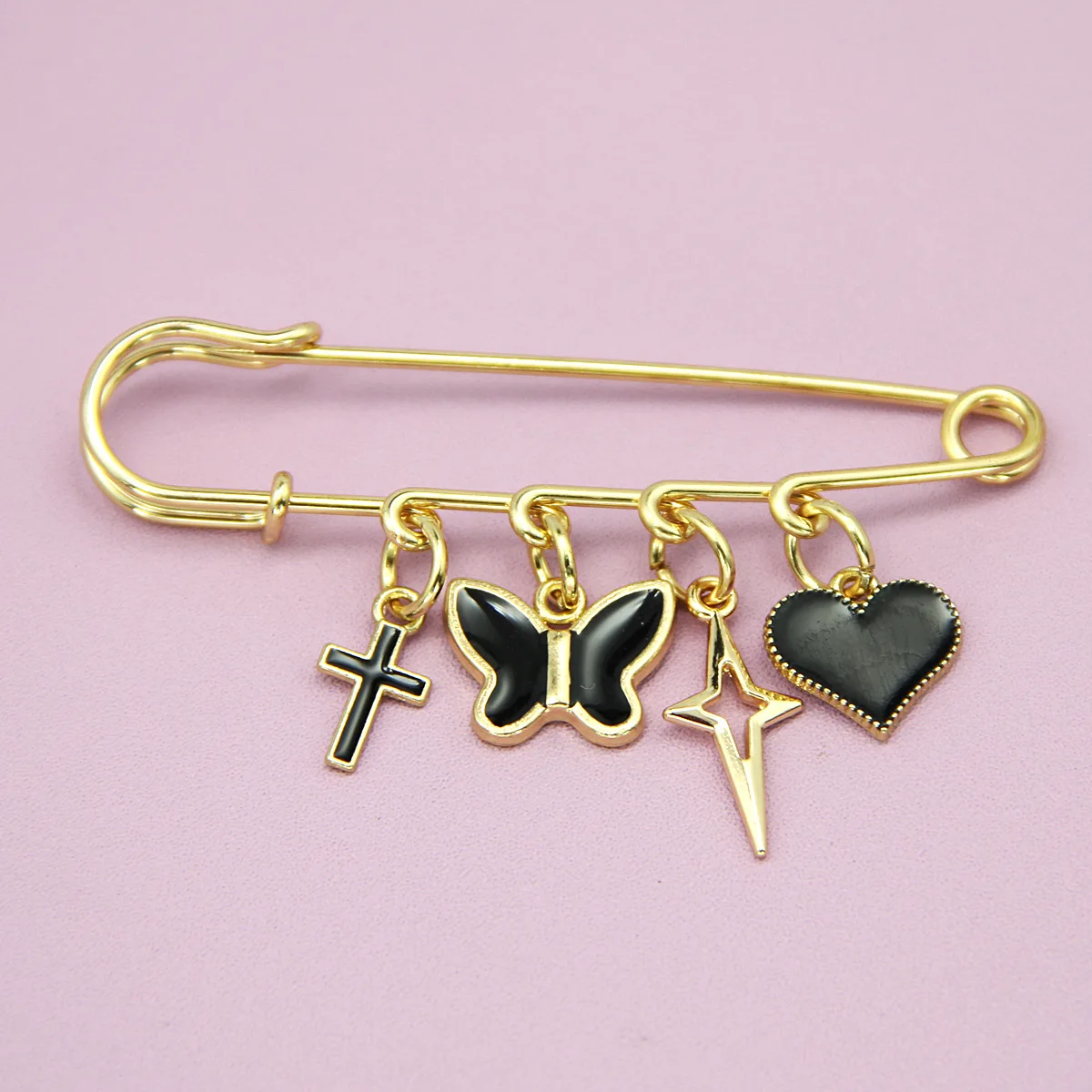 Five Pointed Star Bag Charm For Women Bag Durable Fashion Gift Beautiful Pearl Geometric Star Pin Bag Decoration Bag Accessories
