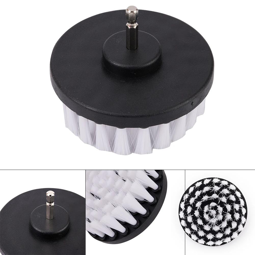 4 Inch 10cm Soft Drill Brush Attachment For Cleaning Carpet Leather And Upholstery Soft Cleaning Brush Accessories 2