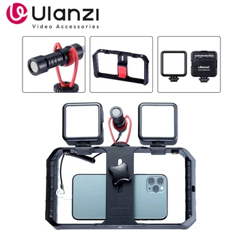 Ulanzi Smartphone Cage Filmmaking Case Small U Rig Hand Grip Phone Video Stabilizer With Cold Mount for iPhone 13 14 15 Android 1
