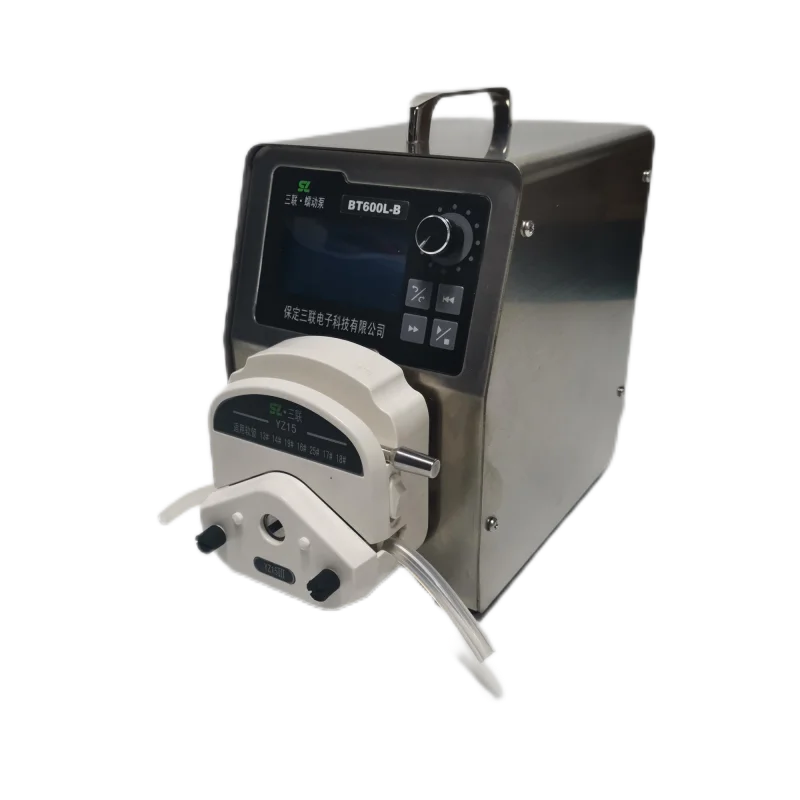 Peristaltic pump industrial 304 shell high flow type with multiple pump heads 2400ml/mil