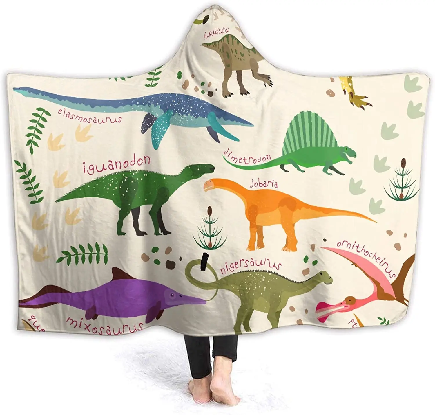 Cartoon Dinosaur Hooded Blanket, ARAHANT Cute Animal Hooded Blanket