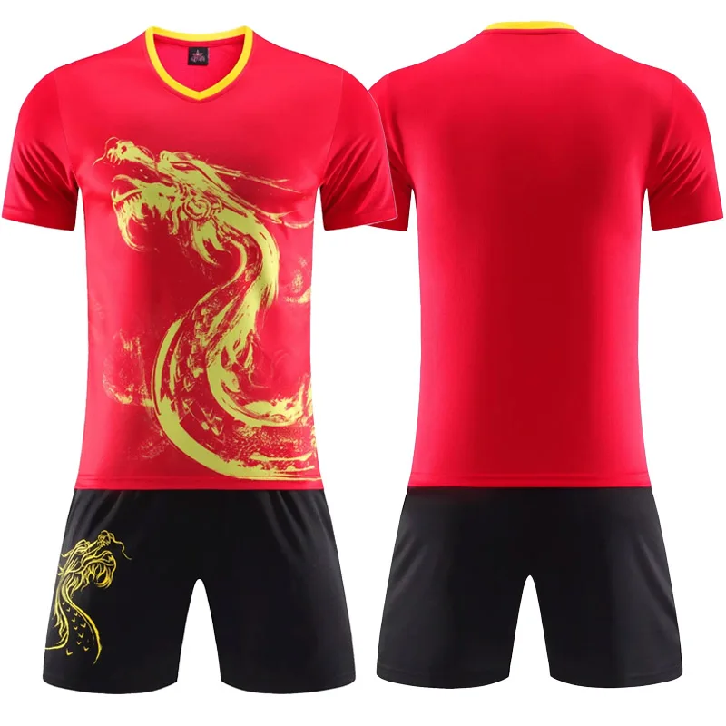New Breathable Dragon Chinese Table Tennis Jerseys For Men Women Short Sleeve Ping Pong t shirt Table Tennis Uniforms Clothes