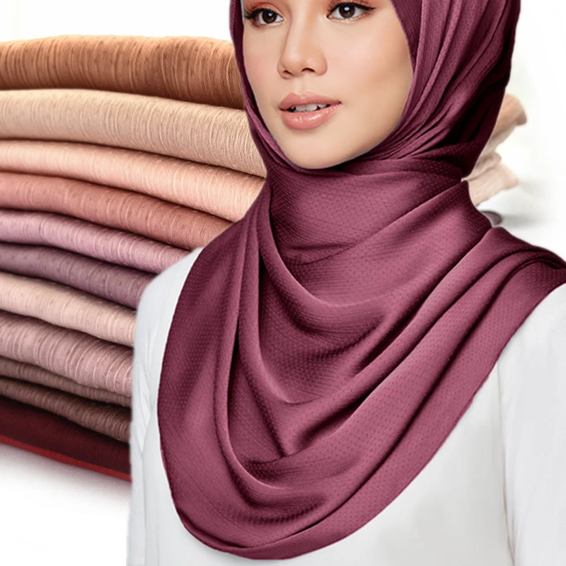 

Женские хиджабы для женщин, закрытый горошек, шифон, Палестина, киффи, Роскошные атласные шелковые гладкие женские шарфы