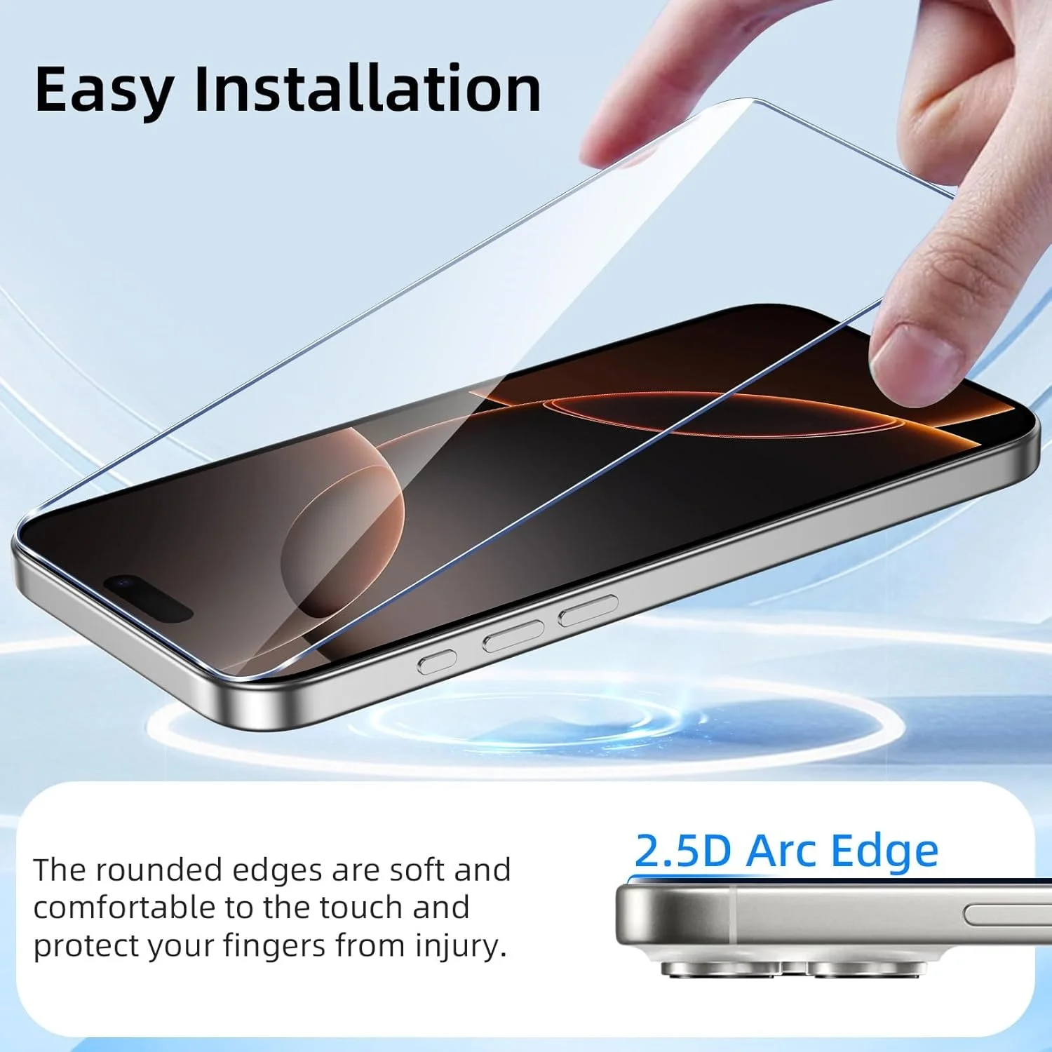 Premium Tempered Glass Screen & Lens Protector Film