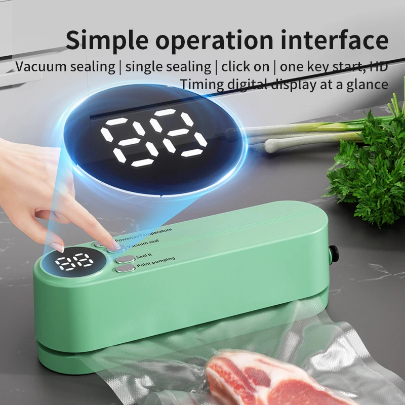 Mini Wireless Fully Automatic Vacuum Sealing Machine Household Small Portable Food Packaging Plastic Sealing Machine 3