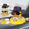 Ducks for Cars - Rubber Duck for Dashboard of Car, Yellow Duck Car Dashboard Decorations, Squeak Ducks Car Ornaments Car Décor 5
