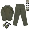 NEW Tactical Uniform Set Outdoor Hunting Clothes Gen3 Camo Combat Shirt & Pants Kit Ranger Green Men Clothing Multicam Elastic 1