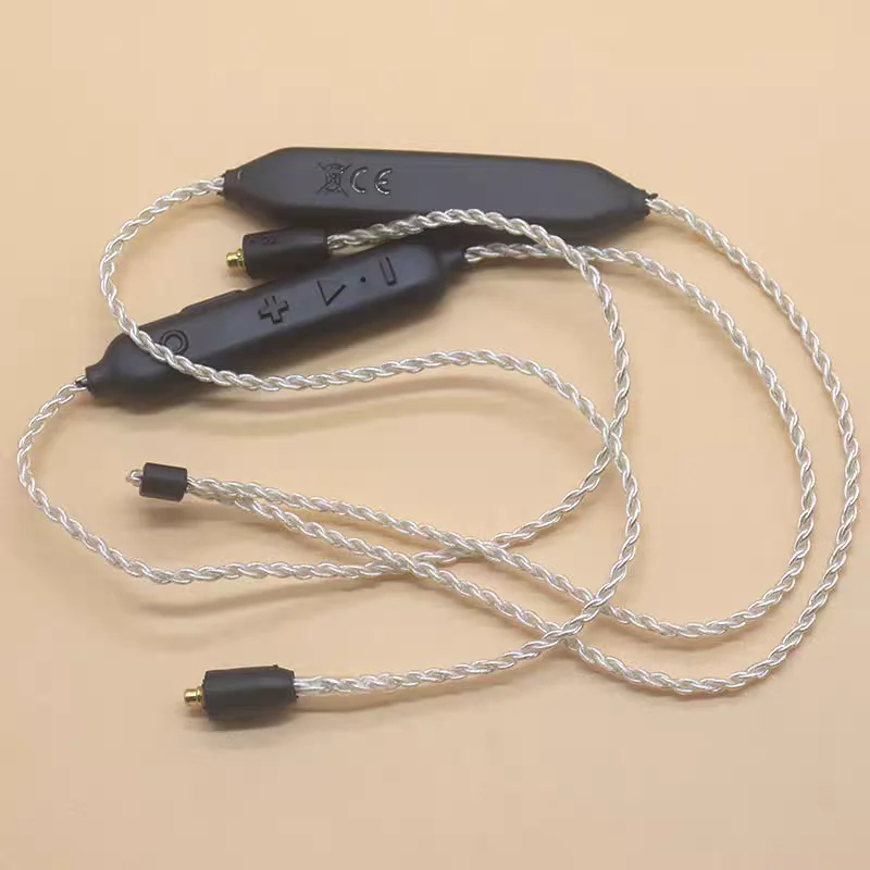Neck-hanging Bluetooth Cable 5.0 Fully Braided Upgraded MMCX Interface C port Charging 150mah Battery Headphone Cable