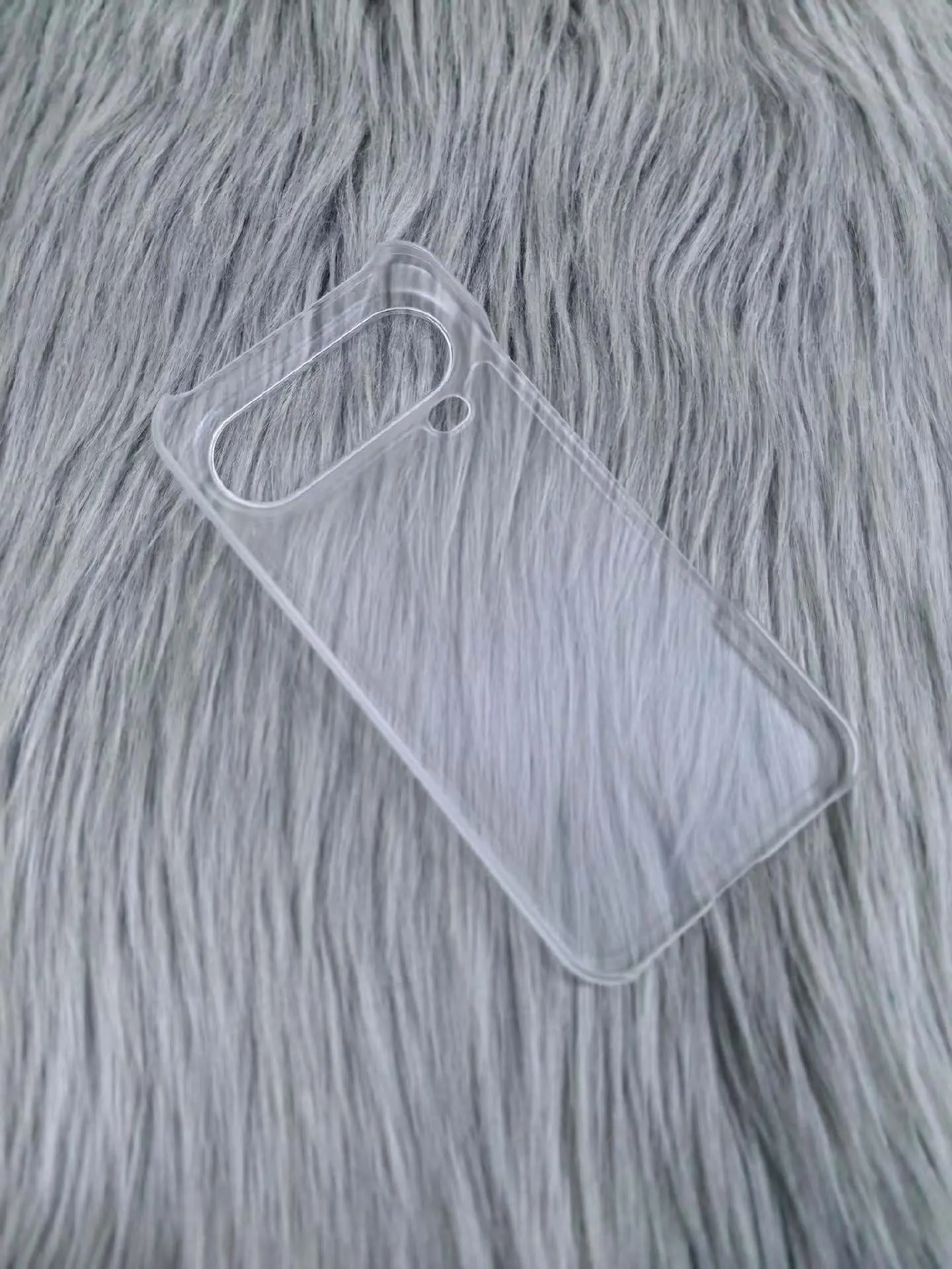 Slim Shockproof Matte Clear Phone Back Cover - Solid Color Bumper Shell