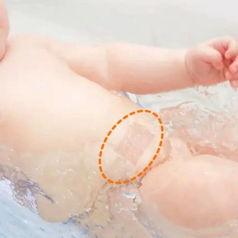 10pcs/set Baby Boys Girls Oval Bandages PU Cotton Ear Protection Children Bathing Swimming Waterproof Ear Protection Band Aid