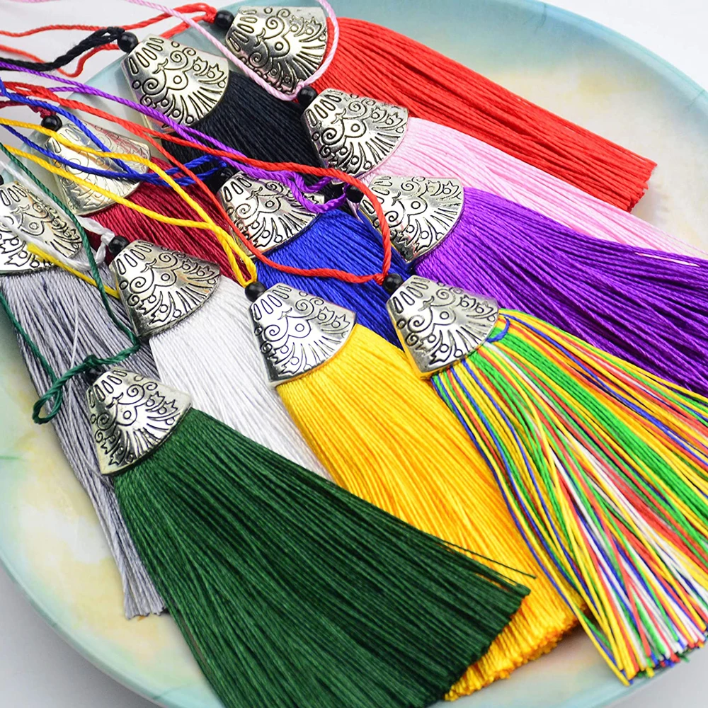 Silky Handmade Tassels 5/10Pcs for DIY Crafts Bookmark Tassel Jewelry Making as Tassel Fringe, Tassel Decoration, Tassel Accessories, Tassel Trim, Bookmark Tassels, Silky Floss Tassels