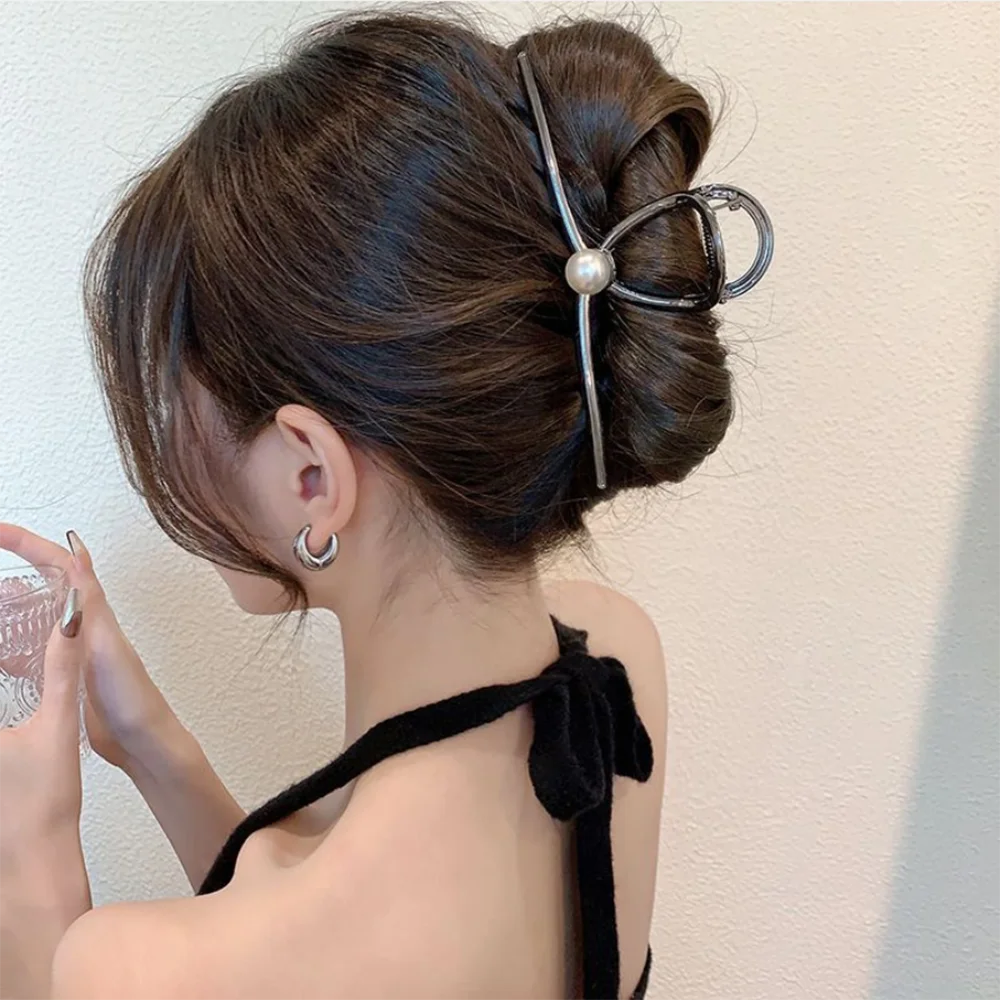 Neue Frauen Elegante Geometrische Haar Krallen Vintage Einfache Haar Clip Greifen Große Metall Haarnadeln Barrettes Mode Haar Zubehör – Detail 11