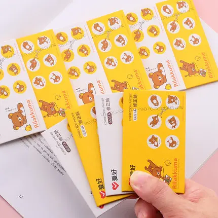 

25pcs AIHAO 6691A Rilakkuma Correction stickers Kawaii Corrector Gift Stationery Student Prize School Office Supply