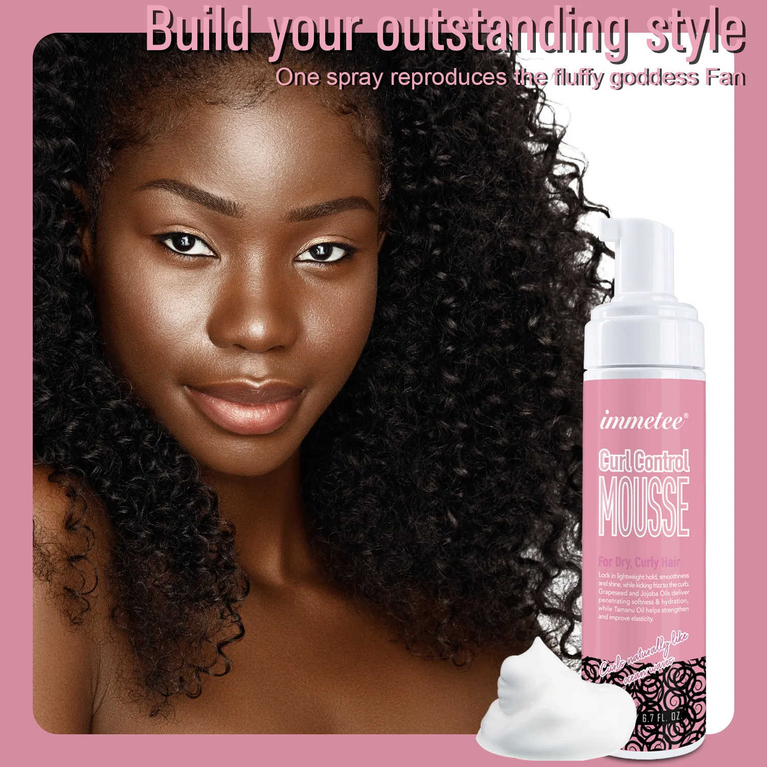 

Hair Styling Mousses Curly Hair Mousse Foam wax curl styling mousse moisturizing curl elastin hair care spray Hair Styling Waxes