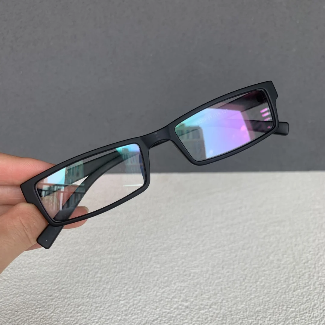 黒い長方形フレーム 老眼鏡 TR90 小さな長方形老眼鏡男性女性ヴィンテージ黒処方眼鏡