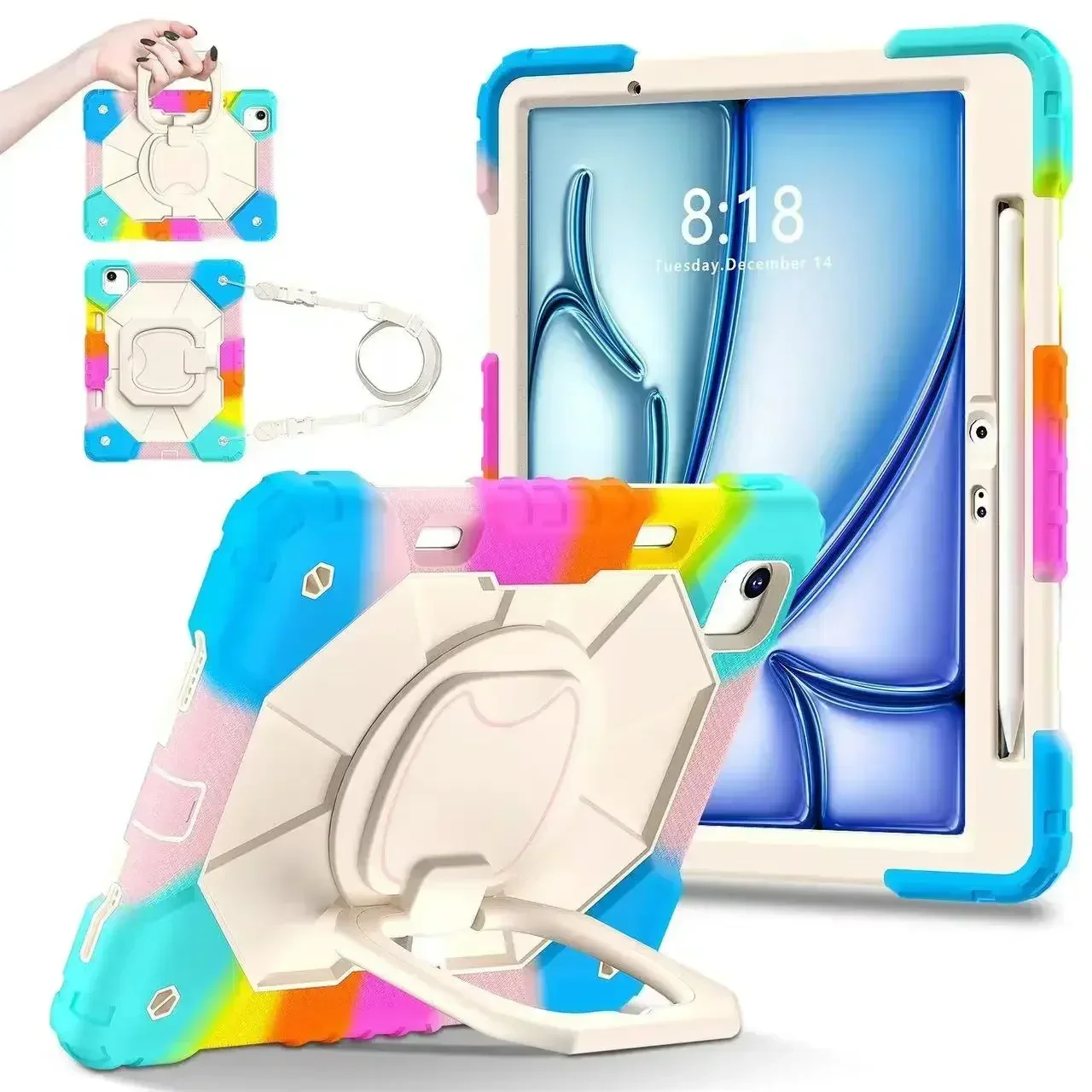 Shockproof Rugged Armor Tablet Stand Cover