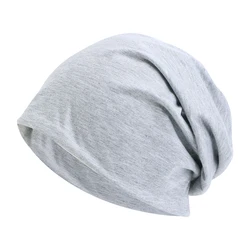 Versatile Unisex Elastic Beanie Hat - One Size (Light sesame gray)