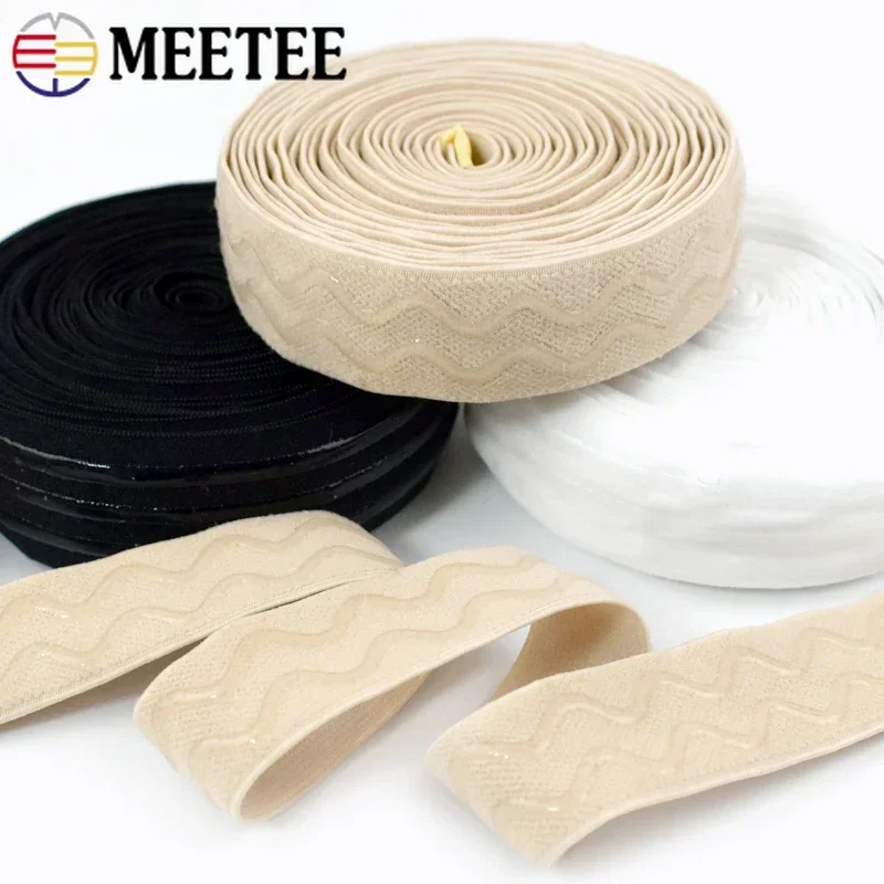Meetee 1-5 미터 탄성 밴드 25/30mm 브래지어 속옷 의류에 대 한 미끄럼 ..