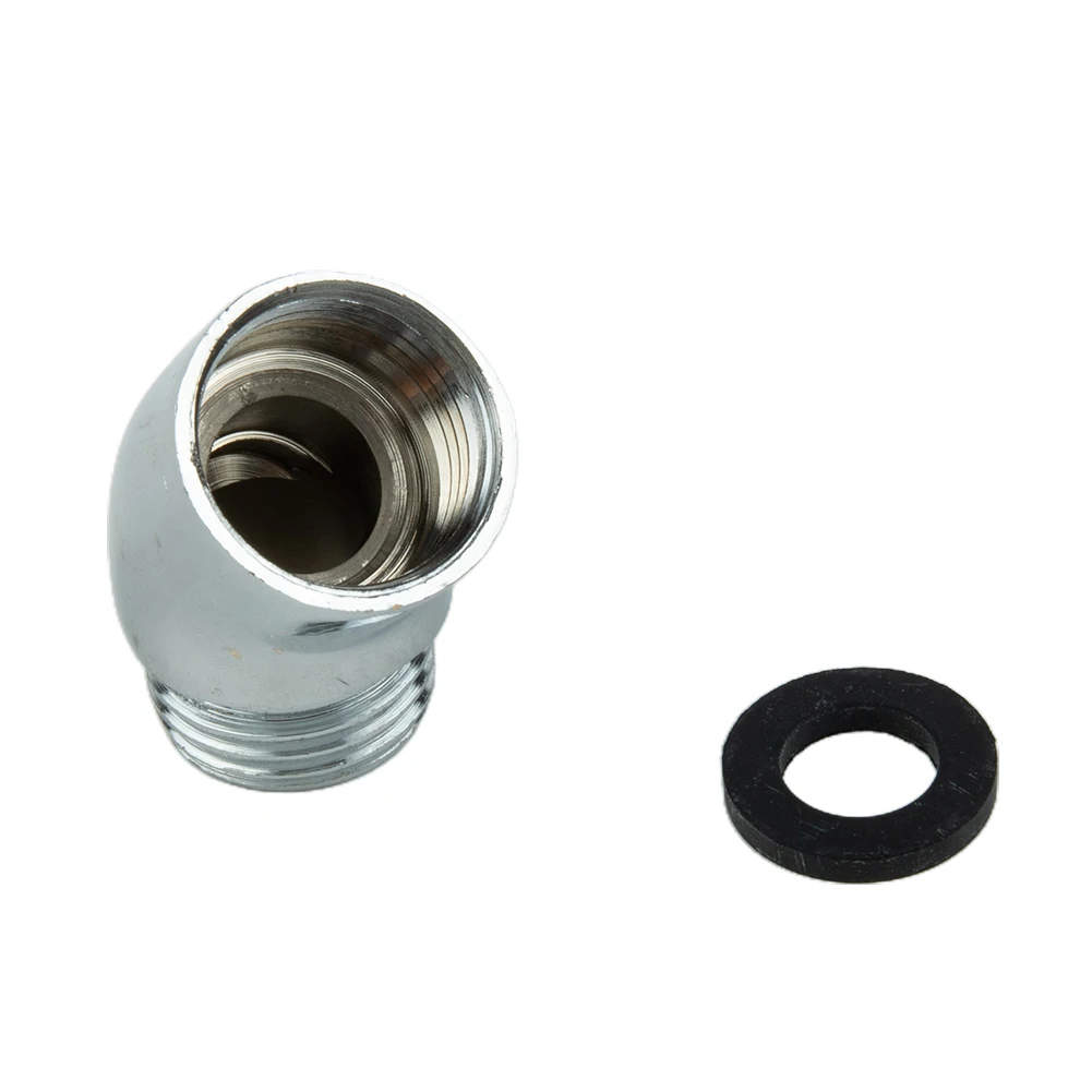 Shower Elbow Adapter For Hand Shower Head Top Spray Thread G1/2 145&deg; Inclination Chrome Angle Bracket Bathroom Accessories