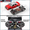 MN Rc Cars MN38 1/16 HongKong Taxi Model RC Car 2.4G Remote Control LED Light Drift Car RTR Electric Toy Car Gift for Boy 3