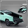 1/32 Cyber toy truck Pickup Alloy Car Model Diecasts Off-road Vehicles Truck Car Model Sound Light Kids Toys Gift With Suitcase 3
