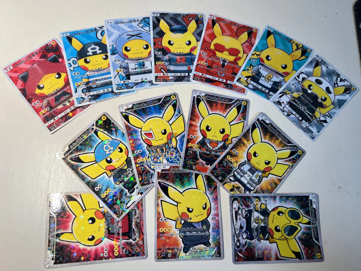 ptcg custom made cards Pokemon card boss Pikachu DIY Team rocket wear  Pikachu Cross dressing cosplay League member Collection| | - AliExpress
