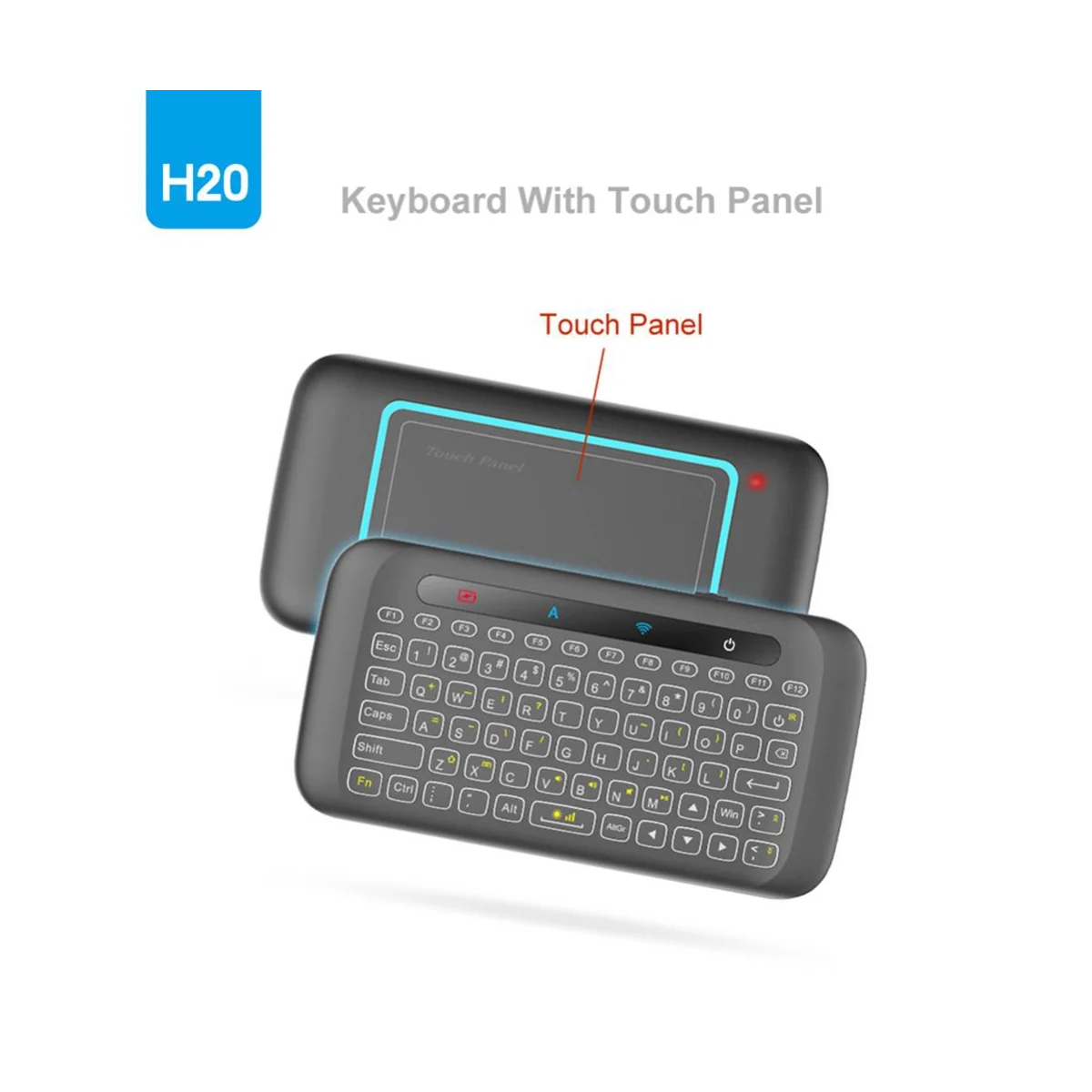 

H20 2.4GHz Wireless Keyboard Backlight Air Mouse Remote Controller Touchpad Replacement Keyboard for Android Tv Box