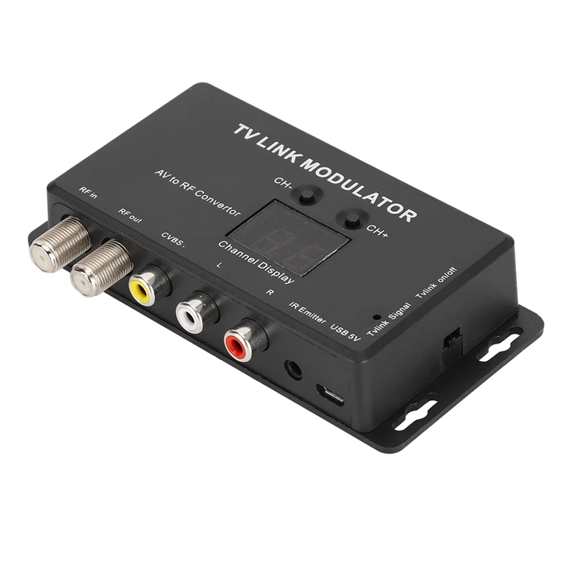 TM70 UHF TV 링크 모듈레이터, AV-RF 변환기 IR 익스텐더, 21 채널 디스플레이, PAL/NTSC
