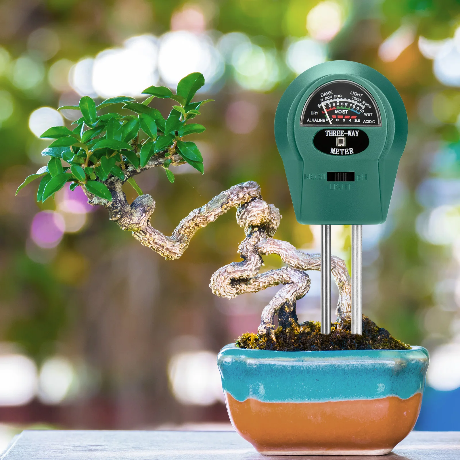 3 in 1 Soil pH Tester Sunlight PH Tester Garden Flowers Soil Moisture Sensor Meter Plants Acidity Humidity PH Monitor Detector soil moisture sensor,soil tester