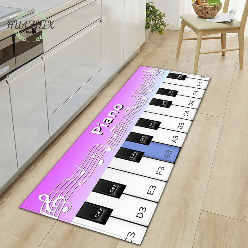 

Piano Kitchen Carpet Living Room Children Bedroom Floor Decor Rug Home Hallway Entrance Doormat Bathroom Door Non-Slip Foot Mat