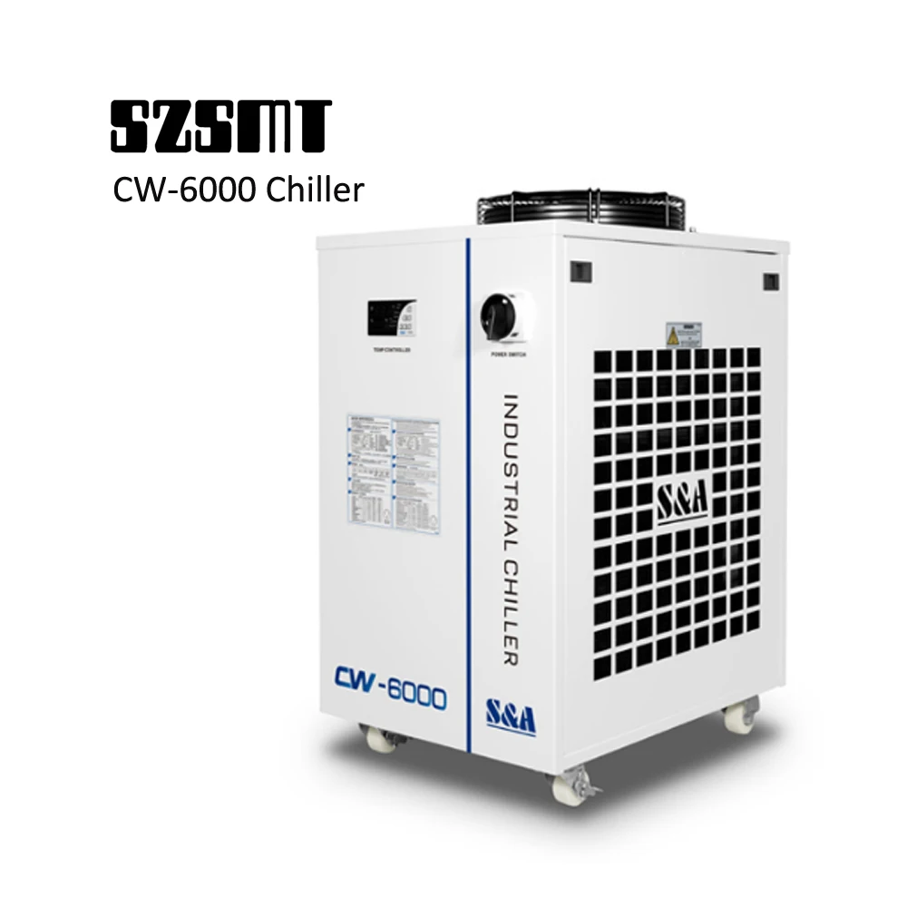 Refrigeratore D'Acqua Industriale Serie S & A Cw-6000 Con Capacità Di Raffreddamento Di 3000W Per Tubo Laser In Vetro Co2
