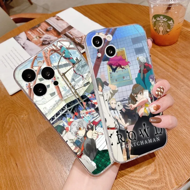 Custodia Per Telefono Gatchaman Crowds Per Iphone 15 14 12 11 Pro 15 Plus 13 Pro Max Xr Xs Mini Cover Trasparenti