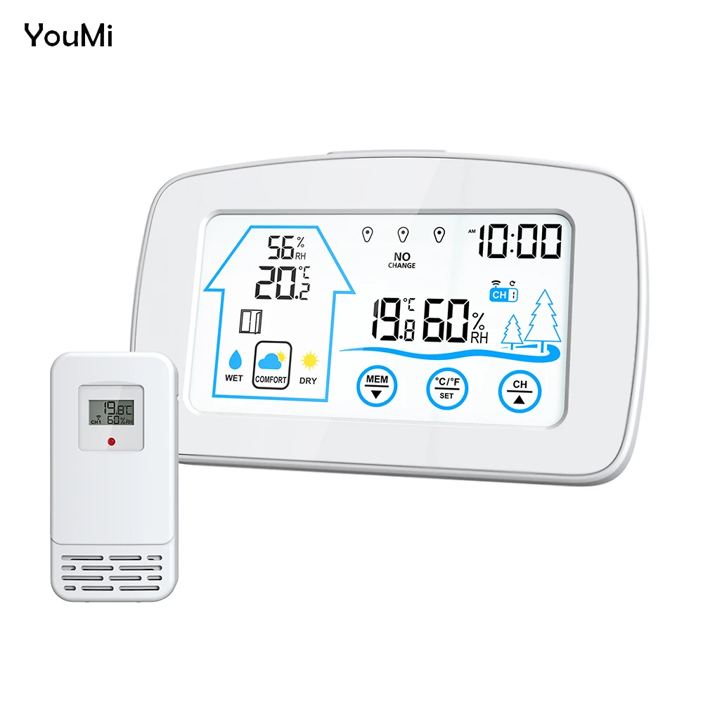 ThermoPro TP60C 60M Wireless Digital Indoor Outdoor Thermometer Hygrometer  Weather Station for Home - AliExpress