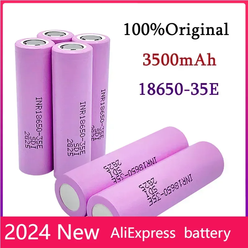 

4-10 actual capacity original power 18650 lithium battery 35E 3500mAh 3.7V 25A high power inr18650 electric tools