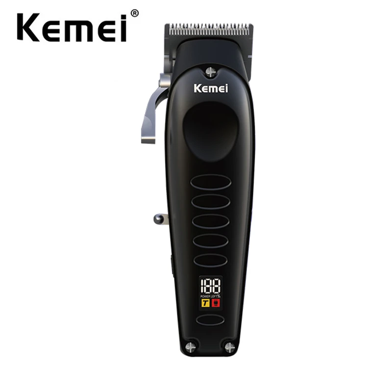 Kemei Professional Fade Hair Clipper Cordless Powerful Haircut Trimmer Men Barber Shop Blend