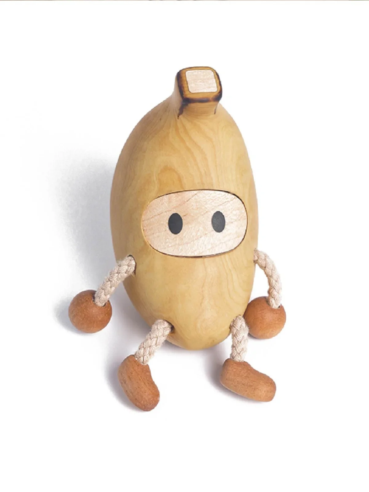 バナナの木彫りの人形のおもちゃ,創造的な装飾,素敵な