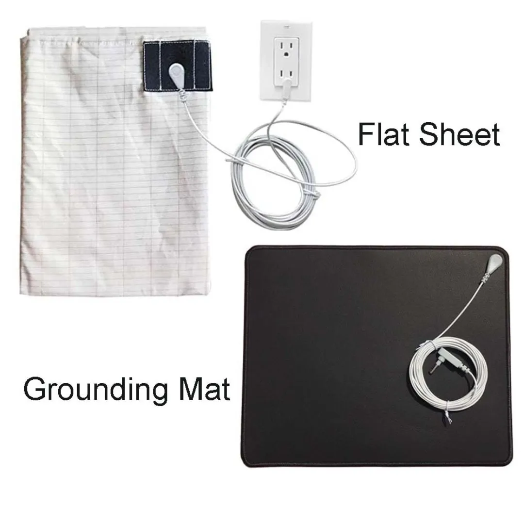 Grounding Cord, 15 Feet Grounding Cable Wire Used with Grounding Mat, Sheet, Pad, Replacement Grounding Cords for Grounding 3