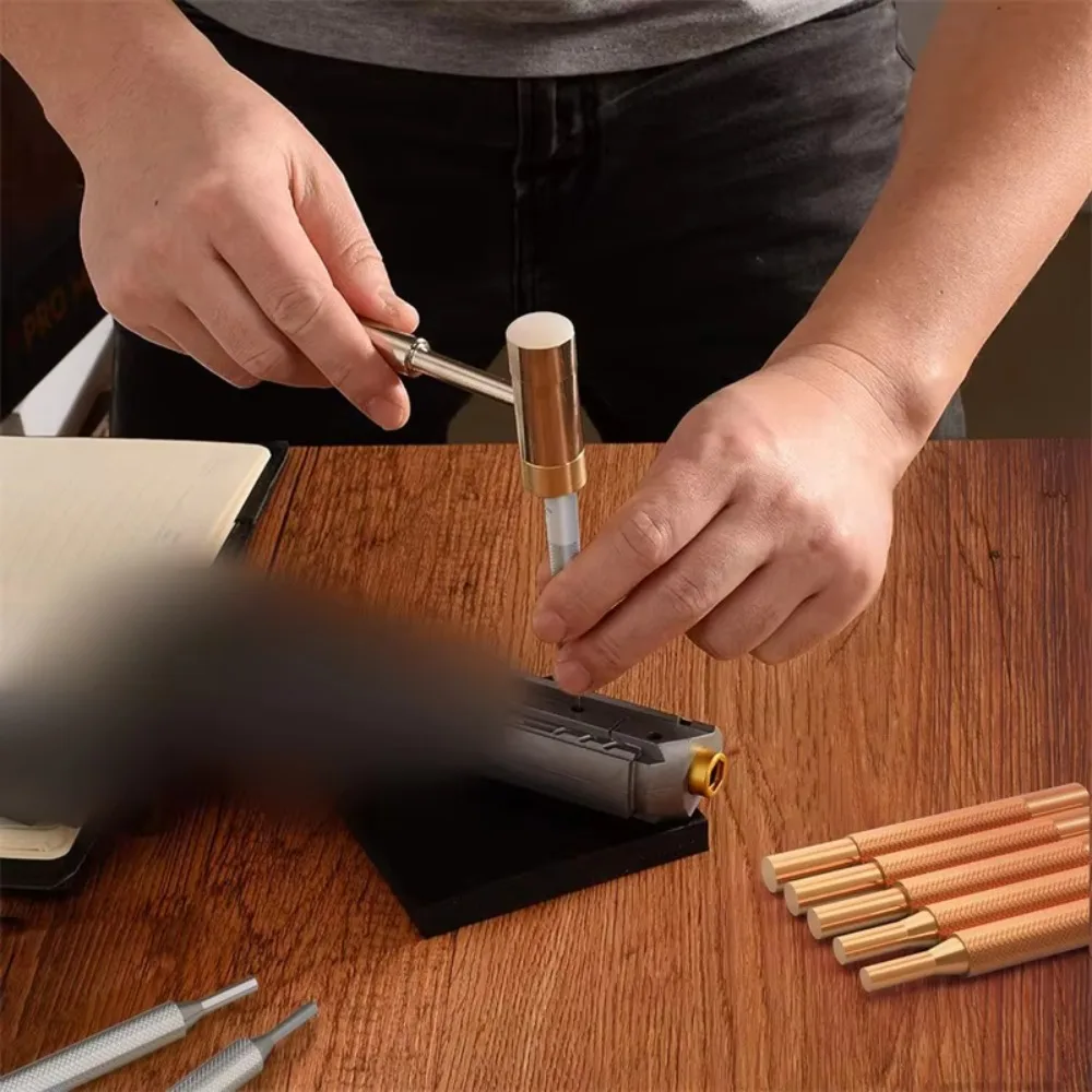 21pcs/set Gunsmithing Punch Tools Made Of Solid Material Including Steel Punch And Hammer With Bench Block Roll Pin Punch Set 2