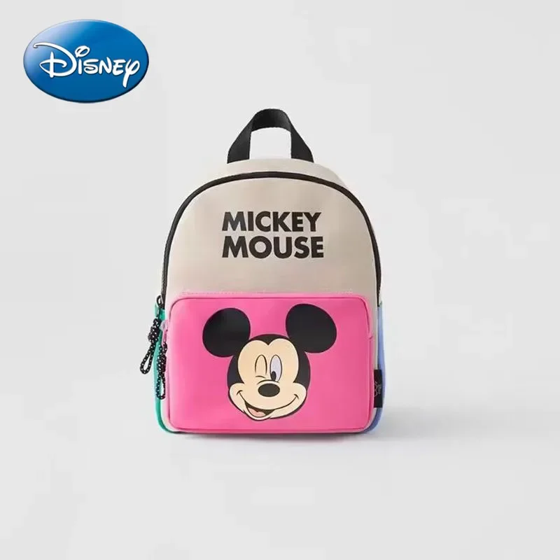 Disney 2025 New Cute Mickey Children's Backpack Girls Cartoon