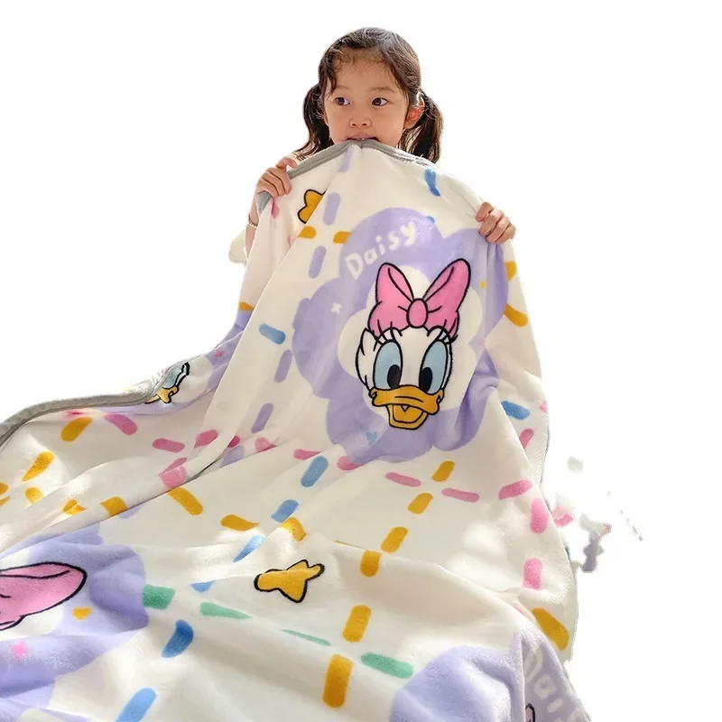 Disney Blankets for Beds Anime Children Thick Milk Velvet Leisure Baby Mickey Mouse Plush Blanket Daisy Nap Textile 5