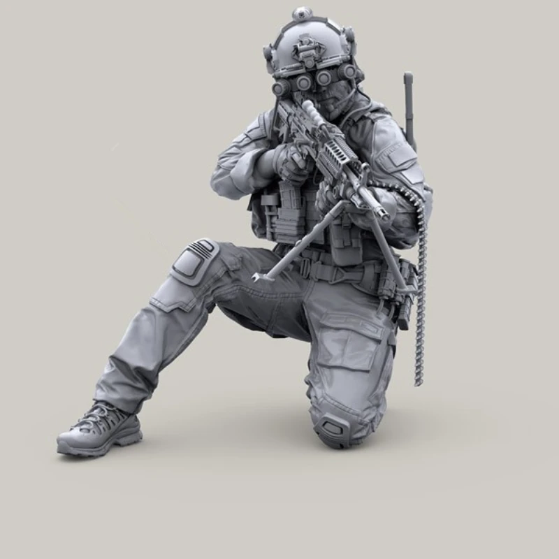 1/35 Resin Figure US Special Forces/MARSOC Modern Soldier in Action with GPNVG-18 Panoramic Night Vision Goggles Self-Assembly C 3