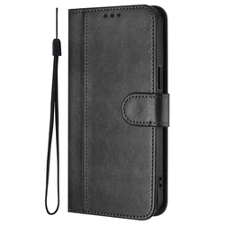 Vintage Leather Wallet Phone Case - Stylish Protection for Edge 60 Stylus 5G (PT16 - Black)
