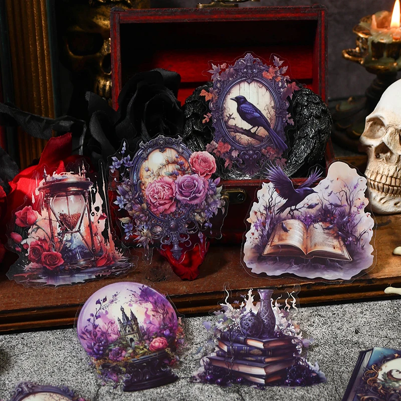 Halloween Dark Vintage Series Scrapbooking Stickers Pack Material 20Pcs Perfect for Collage Journaling Diy Supplies cartoon stickers decorative stickers self adhesive stickers custom stickers stationery stickers anime stickers paper stickers adhesive stickers decorative labels stickers animal stickers