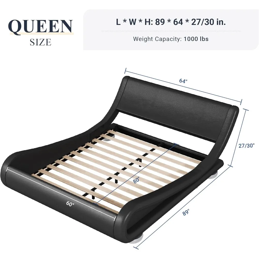 Adjustable Upholstered Queen Bed 2