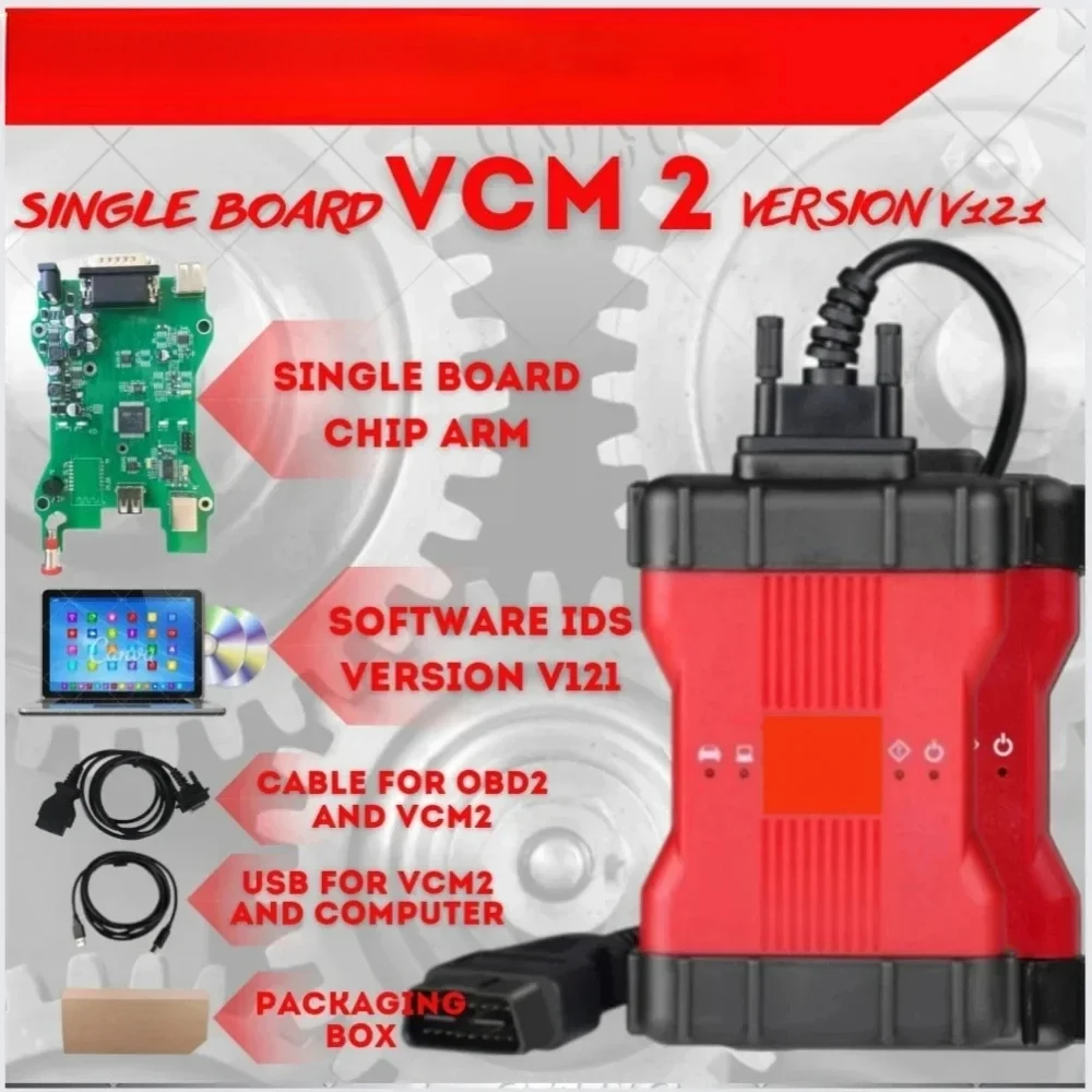 NUOVO VCM2 132/134 PER IDS Strumento Diagnostico Full Chip Scanner Auto OBD2 Multilingue VCM PRO per Ford e Mazda - immagine 2