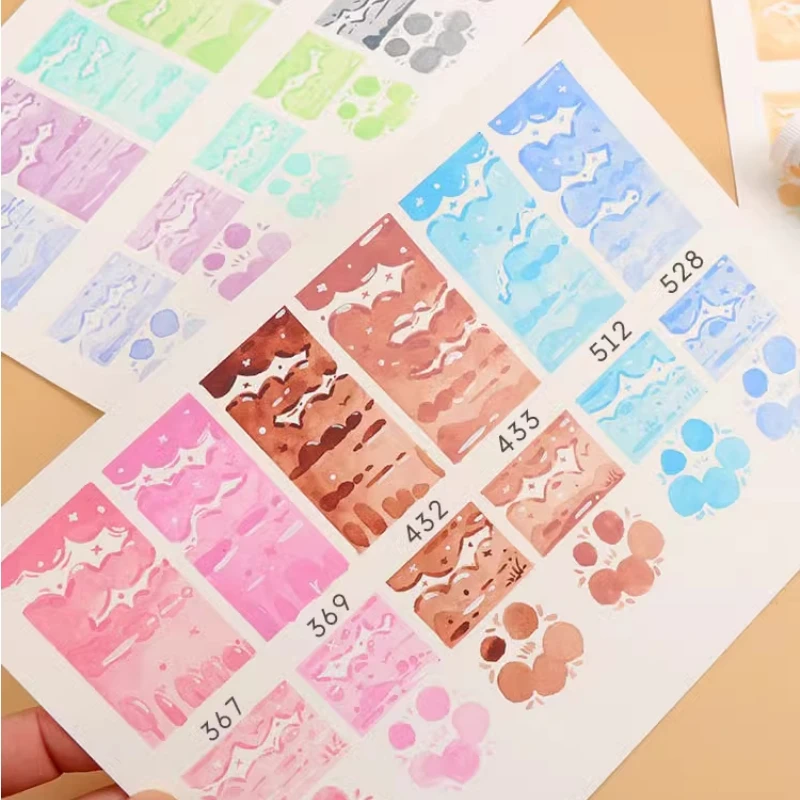Full Pan White Nights Artists Solid Watercolor Paints 19 Colors Macaron/Candy Color for Painters Student Art Supplies 5