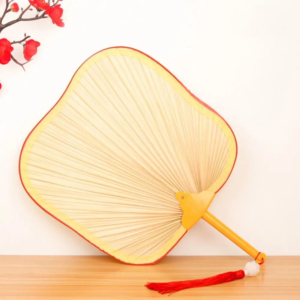 Portable Lightweight Handmade Hand Fan Manual Natural Palm-Leaf Fan Decoration Summer Cooling Accessories