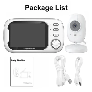 Cdycam nouveau 3.5 pouces sans fil vidéo bébé moniteur Vision nocturne surveillance de la température 2 voies Audio parler bébé nounou caméra de sécurité 2